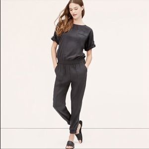 Ann Taylor LOFT Jumpsuit Charcoal Gray Size 4